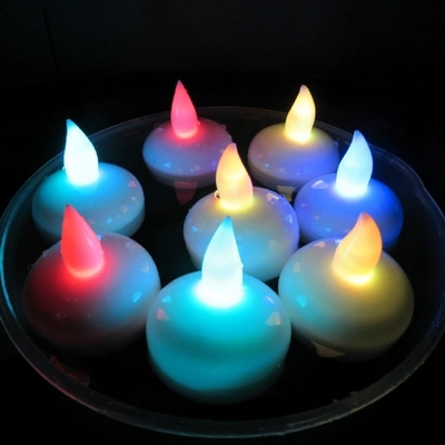 12 pedazos que flotan el multicolor llevado de la luz de la vela para la decoración de la Navidad